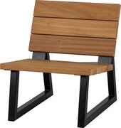 woood Banco Outdoor Fauteuil - Hout/Metaal - Nature - 78x68x82