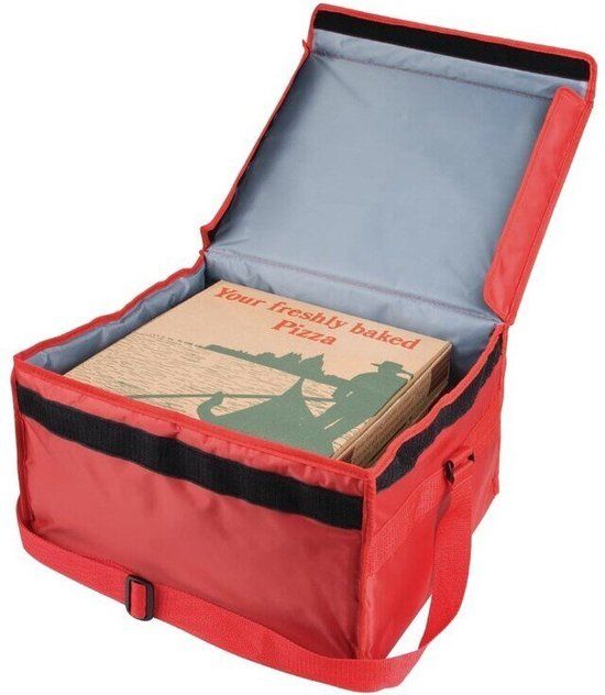 Vogue geïsoleerde pizzatas nylon - Zwart