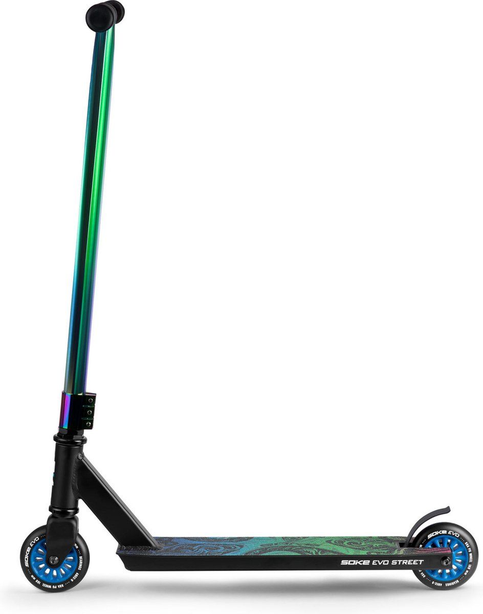 Viking Choice Soke Evo stuntstep Black Rainbow - race step - 360º stuur