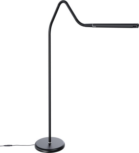 Daylight Electra Vloerlamp dimbaar - Staande leeslamp met LED - Flexibele arm - Dimbaar - Zwart - LED - Design
