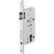 Häfele Startec Serrure à mortaiser pour portes en bois PZW 72 dimension de broche 55 mm avec pêne dormant et pêne demi-tour, acier argenté - têtière 20 mm - DIN droite