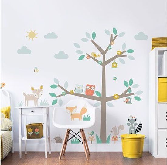 Walltastic Muursticker Groot Woodland Boom - 150 cm hoog