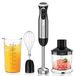 Merkloos Staafmixer mixer handmixer - 1000 W - RVS - 4-in-1 set