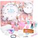 BRUBAKER Cosmetics Adventskalender voor schoonheid en verzorging: 24 producten voor lichaamsverzorging en spa-accessoires - de extra grote wellness-adventskalender voor vrouwen en meisjes - met sterren en sneeuwvlokken, in roze