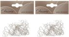 Decoris Kaemingk B.V. Decoris Kerstbalhaakjes - 100 stuks - Zilver - Metaal - 3,5 cm
