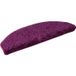 Tapis d'escalier 30 pièces 65 x 21 x 4 cm violet demi-rond grand