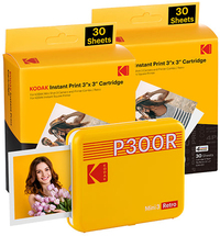 Kodak Mini 3 Retro Photo Printer - Yellow + 60 Sheets Bundle