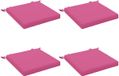 vidaXL - 4-Piece - Zitkussens - SOEST - 4 - st - 100% - Polyester - Roze