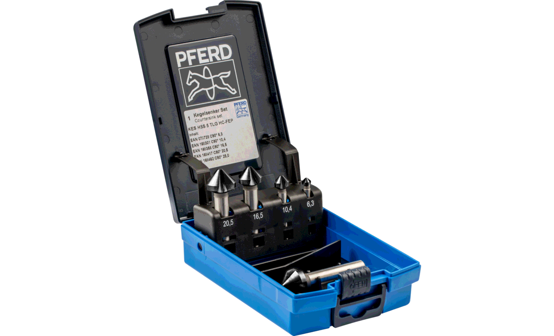 PFERD SET KES HSS DIN 335 C90° 5 HC-FEP