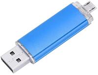 Jopwkuin Flash Drive, Materiaal van aluminiumlegering Snelle gegevensoverdracht 2 in 1 U-schijf, USB 2.0-interface Lichtgewicht draagbaar voor OS X(8GB)