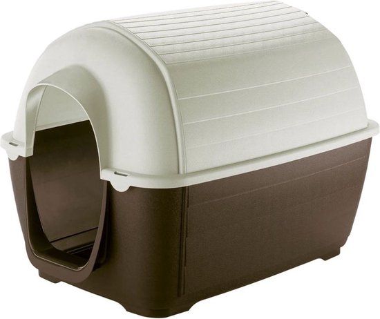Ferplast Kenny Mini Hondenbench - 40 x 66 cm - Wit/Bruin