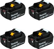 Makita Verpakking met 4 BL1860 batterijen (18V - 6,0 Ah)