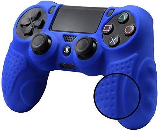 - PS4 Controller Hoes Silicone - Playstation 4 Controller Silicone Skin - Blauw