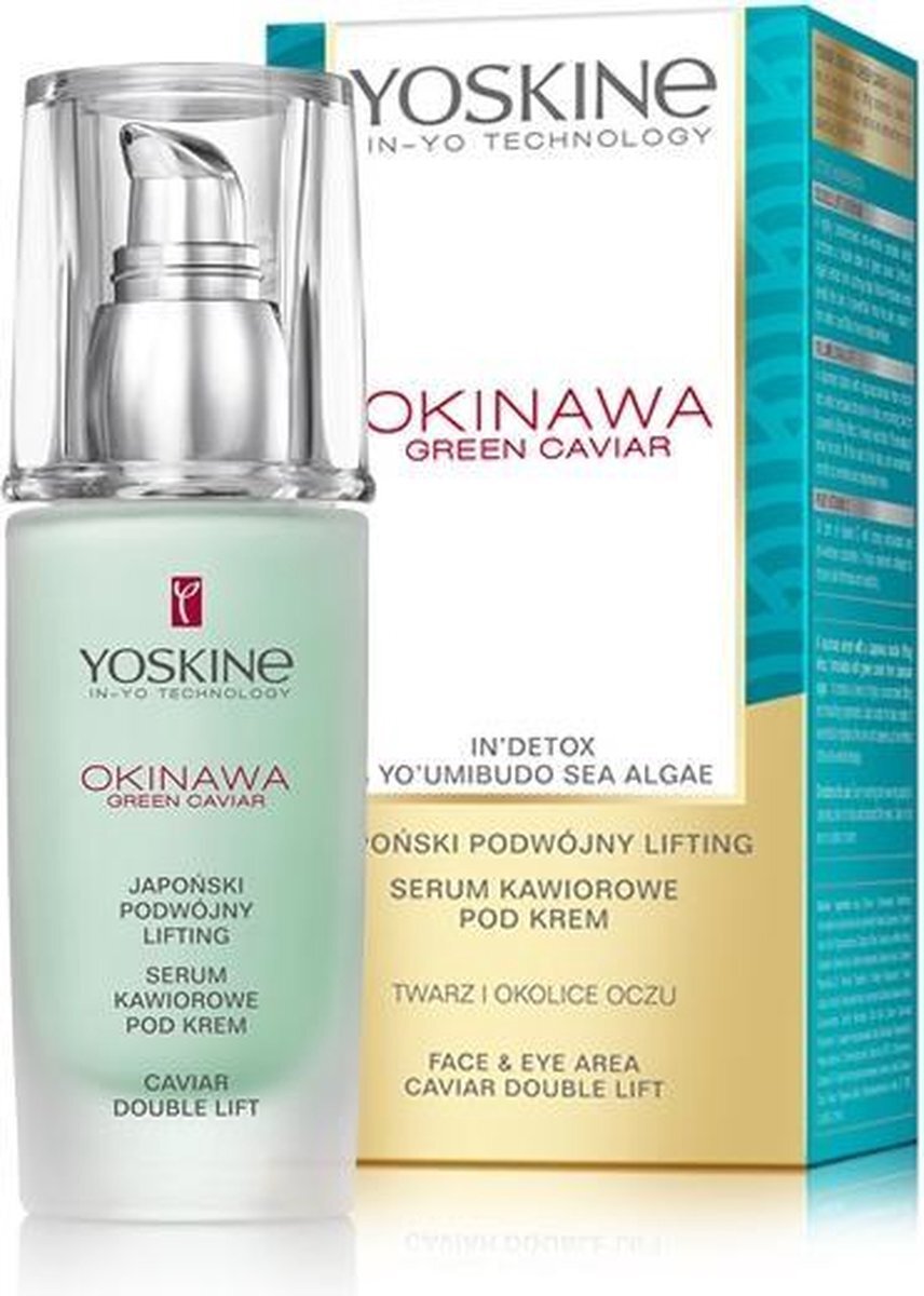 Yoskine YOSKINE_Okinawa Green Caviar japoñski podwójny lifting serum kawiorowe pod krem na twarz i okolice oczu 30ml