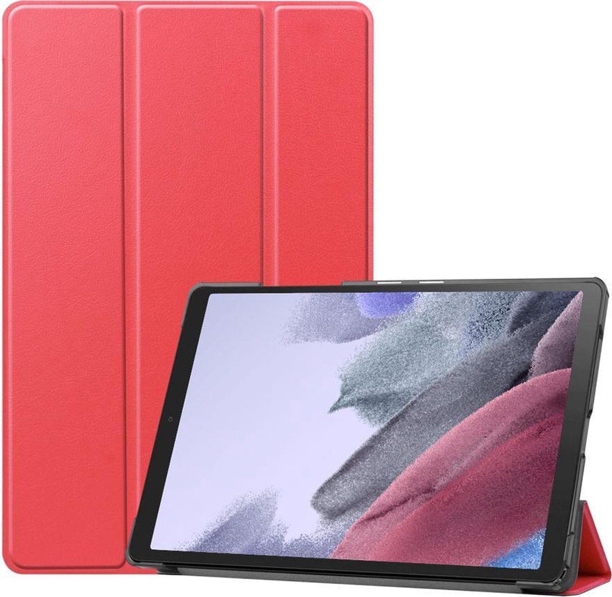 Just in Case Tri-Fold Samsung Galaxy Tab A7 Lite Book Case / - / - / Rood