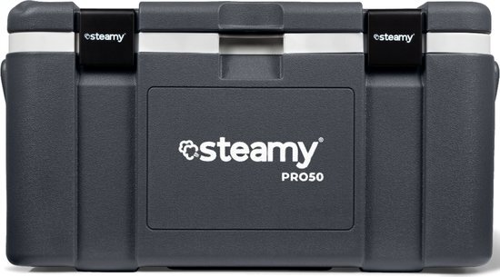 Steamy Pro 50 - Grote Koelbox - Extra goed ge&#239;soleerd - 50 Liter - Grijs
