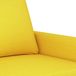 vidaXL Fauteuil 60 cm stof lichtgeel