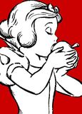 Disney Komar muurschildering Snow White Apple Bite rood 50x70cm