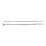 RSG Roestvrijstalen micro-lepelspatel, 185 mm lengte, 5 mm breedte, 5 stuks