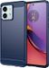 Selected by GSMpunt.nl Motorola Geborsteld TPU Hoesje Geschikt voor Motorola Moto G84 | Blauw
