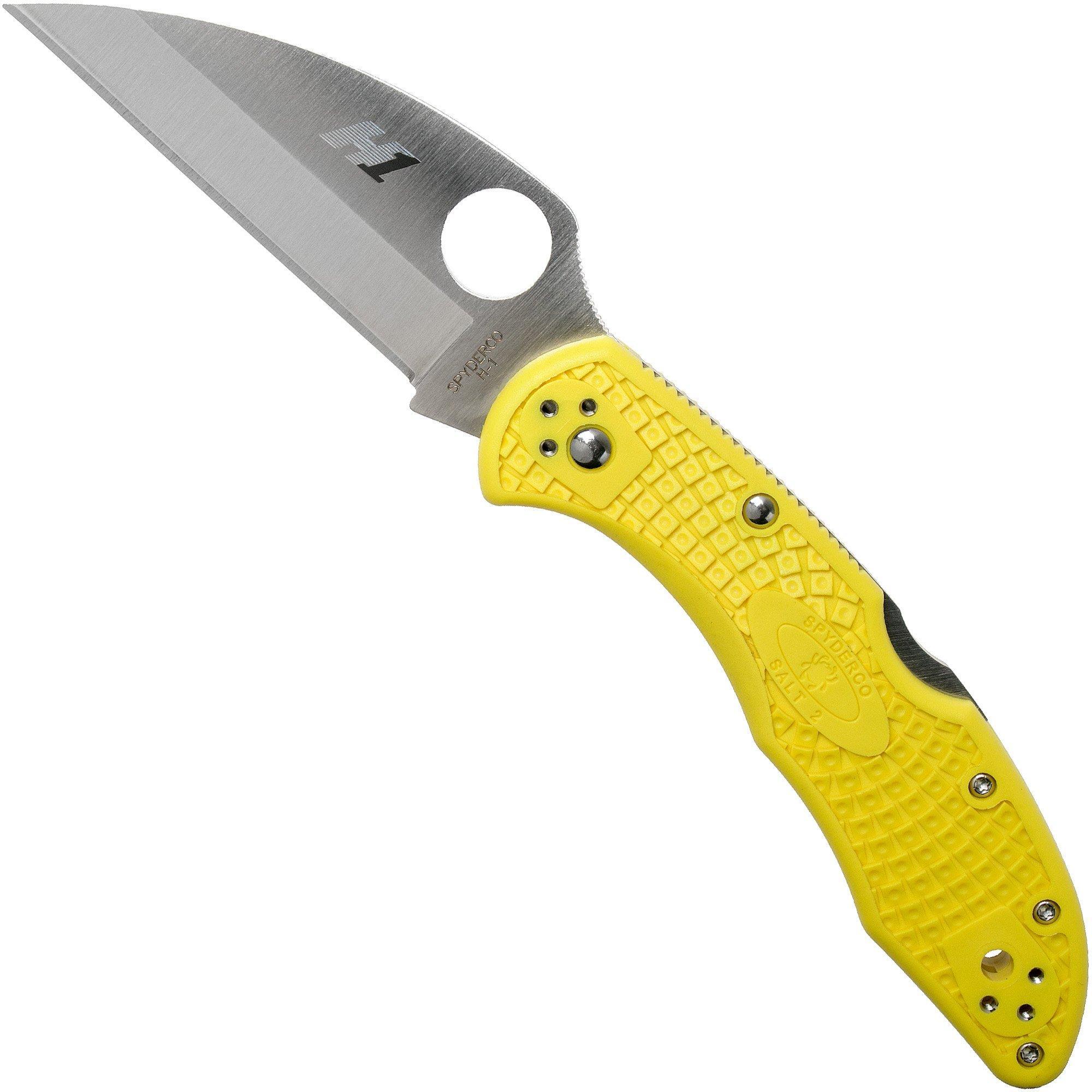 Spyderco Delica Salt 2 Wharncliffe C88PWCYL2 zakmes