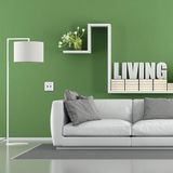 Tv-radio-einddoos, wit, Europese serie, met standaard audio- en video-aansluitingen, perfect voor audiovisuele installaties.