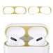 StyleDesign Stofwerende sticker compatibel met Apple AirPods Pro - metaalstof bescherming stickers Skins in goud