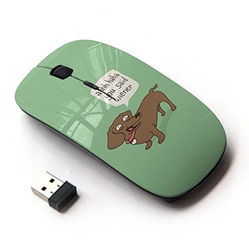 KOOLmouse - Draadloze muis - Wiener Hond grappig citaat hond teckel kunst