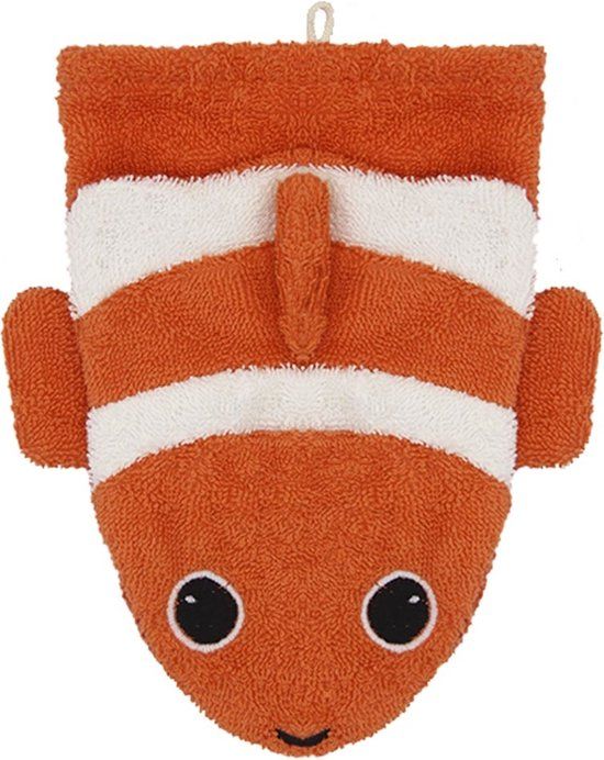 Fürnis Conny de Clownvis Washandje - Organisch Katoen - Groot - Kids Fun Towels - Eco-Friendly