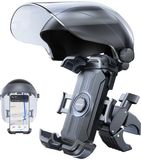 Joyroom Telefoonhouder Motor met Zonneklep - Scooter & Fiets - 360 Graden Verstelbaar - Zwart