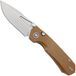 Remette RT-Rhino Button Liner Lock MC26A Beadblasted D2, Coyote Micarta, zakmes