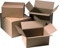 KlikA Papstar Amerikaanse vouwdoos | golfkarton | 310x220x100mm | enkele golf | bruin | 25 stuks