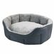 Nobby Pet Lica Ovale hondenbed Grijs Pluche 86 x 70 x 24 cm