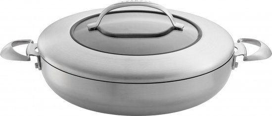 Scanpan CTX Chef pan - 32 cm - Mat RVS - Met Deksel