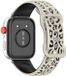 Strap-it Siliconen bandje met druksluiting - luipaard