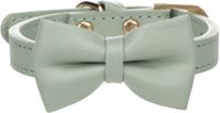 Flamingo Hond Halsband met strik Nela Muntgroen XS / S 24-30cm 15mm