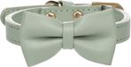 Flamingo Hond Halsband met strik Nela Muntgroen XS / S 24-30cm 15mm