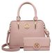 Sac à main femme - Shopper - Taille moyenne - Similicuir polyuréthane - Polyester - Rose