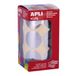 APLI Kids 18482 - Rolronde elastiekjes Ø33 mm metallic zilver