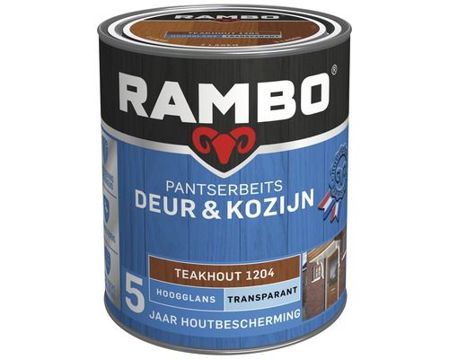 Rambo Pantserbeits Deur & Kozijn Hoogglans Transparant - 8716242827375