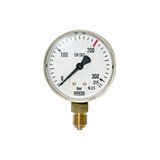 Riegler Manometer neutraal, metalen behuizing, voor flesdruk 200 bar, aansluiting radiaal onder, G 1/4, meetbereik 0-315 bar, Ø 63 mm