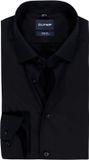 OLYMP Level 5 body fit overhemd (tattoo proof) - Chemise de costume - sergé opaque - noir - Facile à repasser - Tour de cou : 45 (taille UE : XXL)