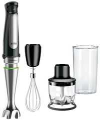 Braun MultiQuick 7X MQ 7025X Staafmixer - 1000W - Zwart/RVS