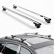 VEVOR 2 x Barres transversales de toit avec une capacité de charge de 90 kg, adaptées aux barres de toit surélevées, espacement des rails 190–1230 mm, barres transversales verrouillables pour bagages, canoës, paniers de transport, porte-bagages de toit