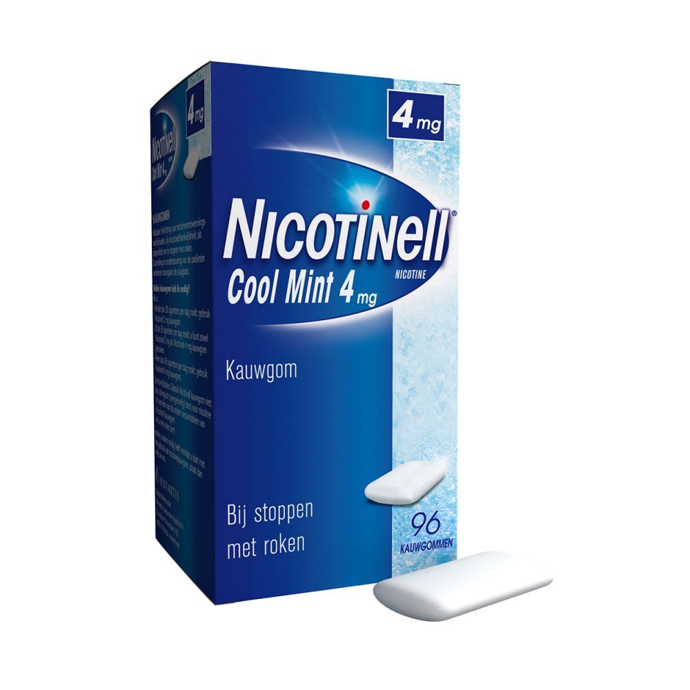 Nicotinell Kauwgom 4mg Cool Mint Voordeelverpakking