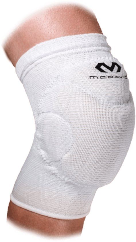 McDavid Flex-Force Volleybal Kniebeschermer - Wit - Maat S