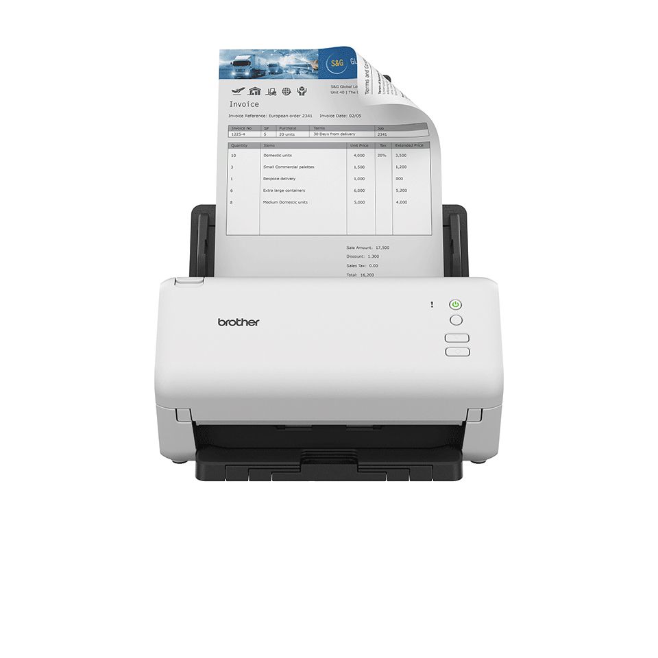 Brother ADS-4100 - ADF Scanner - 600 x 600 DPI - A4 - Black, White