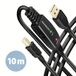 Axagon ADR-210B Câble USB USB 2.0 10 m Noir