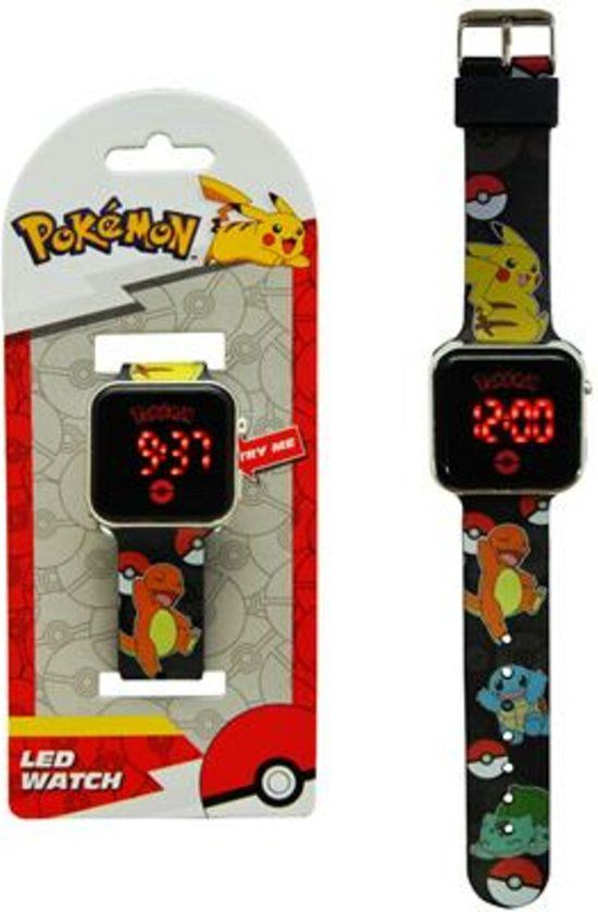 Kids Pokémon LED Horloge