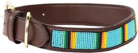 Kentucky Dogwear Handgeknoopte Parels Hondenhalsband - Lichtblauw - XL - 71cm